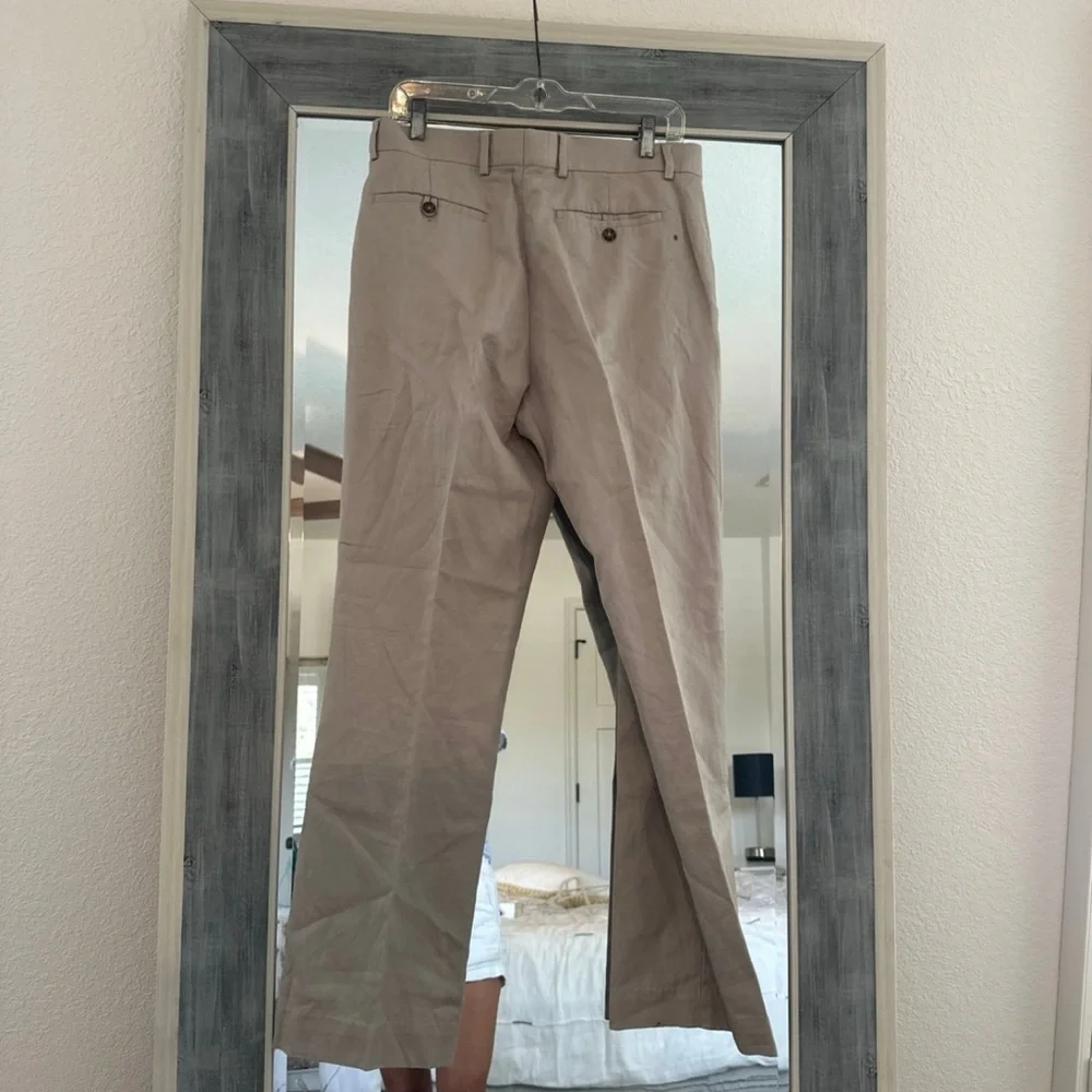 Banana Republic Men's Khaki linen blend Chinos